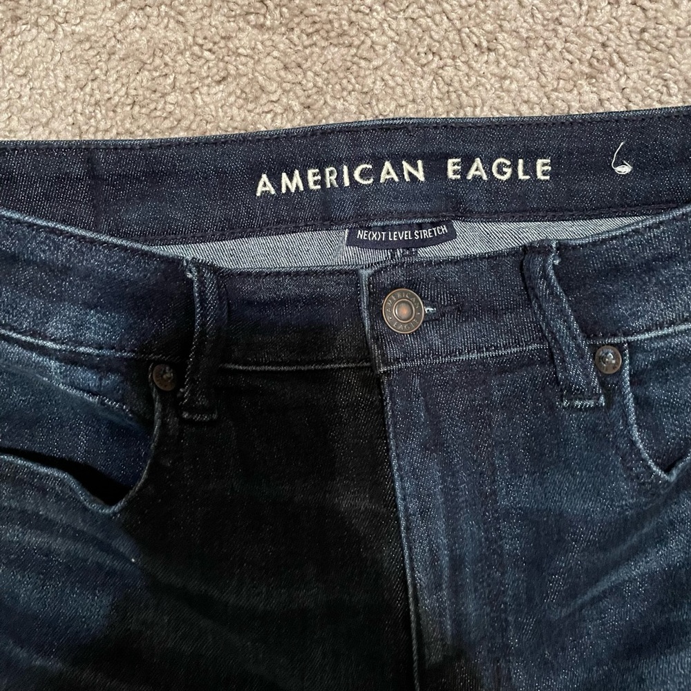American Eagle Super High-Rise Shortie Jean Shorts - Picture 5 of 5